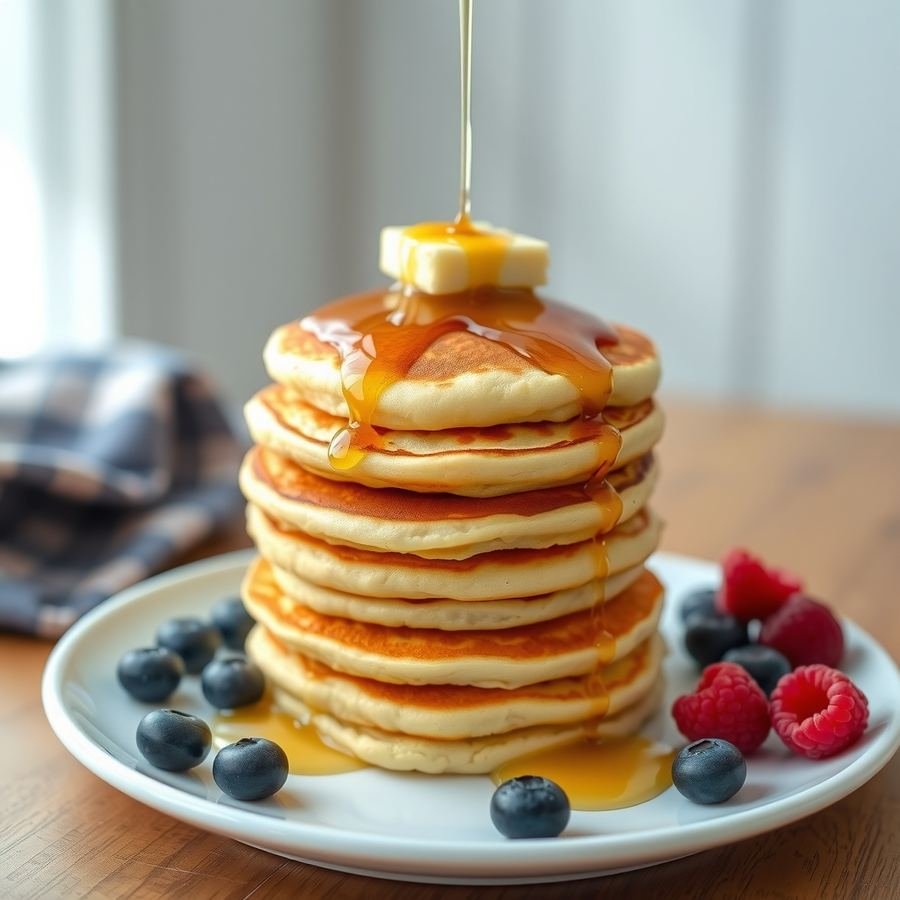 Fluffy protein pancakes